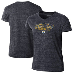 Pittsburgh Steelers Women's Triumph Tri-Blend V-Neck T-Shirt | NFL Discount