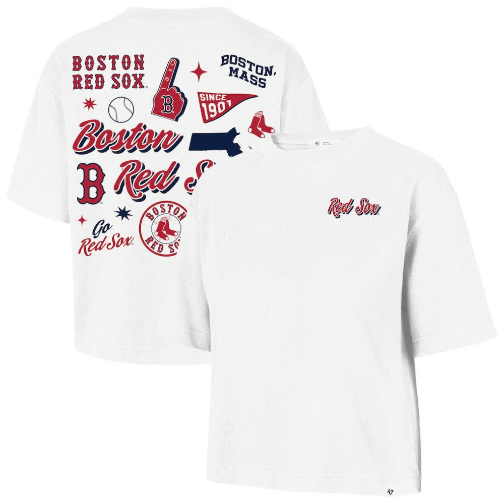 Boston Red Sox '47 Women's Collage Script Reed City T-Shirt - MLB T-shirts