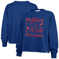 Philadelphia Phillies '47 Women's Team Collage Sydney Long Sleeve T-Shirt - MLB T-shirts