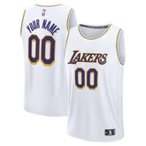 Association Edition - White Los Angeles Lakers Fast Break Custom Replica Jersey | NBA
