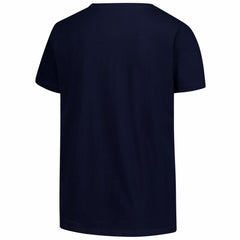 New England Patriots Women's Plus Size Arch Over Logo V-Neck T-Shirt | NFL Outlet