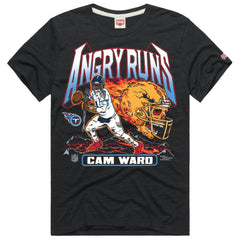Tennessee Titans Cameron Ward Homage Unisex Angry Runs Player Graphic Tri-Blend T-Shirt | NFL Sale