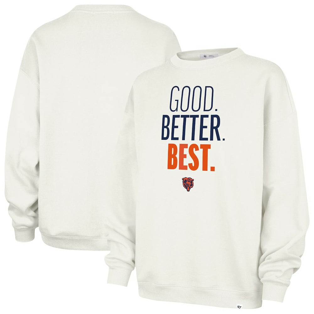 Chicago Bears '47 Women's Good. Better. Best. Imprint Oversized Sweatshirt | NFL Outlet