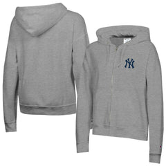 New York Yankees Champion Women's Powerblend Fleece Full-Zip Hoodie - MLB Hoodies