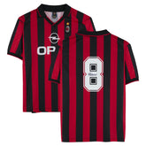 Frank Rijkaard AC Milan Autographed Red/Black Home Jersey