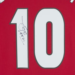 Teddy Sheringham Manchester United Autographed 1999 Red UEFA Champions League Home Jersey