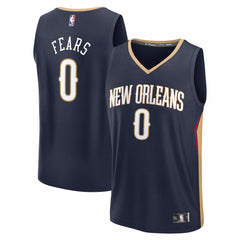 Navy Jeremiah Fears New Orleans Pelicans Fast Break Replica Jersey | NBA