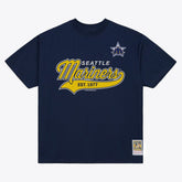 Seattle Mariners Mitchell & Ness Script Sweep Arch T-Shirt - MLB T-shirts