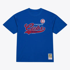 Chicago Cubs Mitchell & Ness Script Sweep Arch T-Shirt - MLB T-shirts