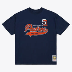 San Diego Padres Mitchell & Ness Script Sweep Arch T-Shirt - MLB T-shirts