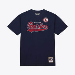 Boston Red Sox Mitchell & Ness Script Sweep Arch T-Shirt - MLB T-shirts