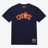Navy Cleveland Cavaliers Unisex Hardwood Classics Arch T-Shirt sale | NBA