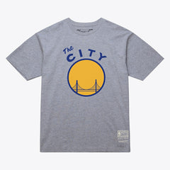 Heather Gray Golden State Warriors Unisex Hardwood Classics Arch T-Shirt sale | NBA