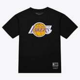 Black Los Angeles Lakers Unisex Hardwood Classics Arch T-Shirt | NBA