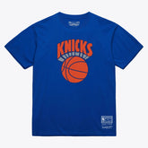 Royal New York Knicks Unisex Hardwood Classics Arch T-Shirt | NBA