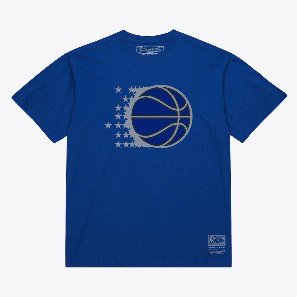 Royal Orlando Magic Unisex Hardwood Classics Arch T-Shirt | NBA