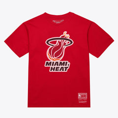 Red Miami Heat Unisex Hardwood Classics Arch T-Shirt | NBA