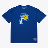 Royal Indiana Pacers Unisex Hardwood Classics Arch T-Shirt | NBA