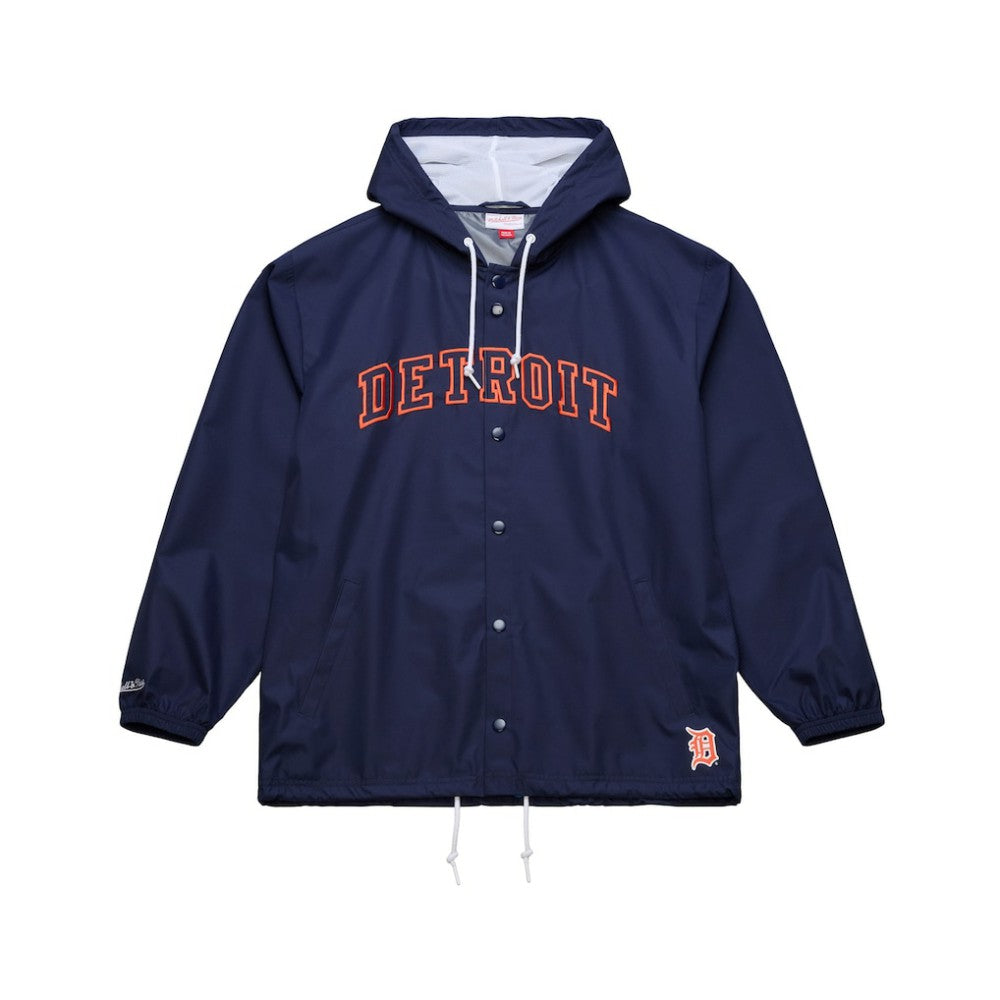 Detroit Tigers Mitchell & Ness Full-Snap Hooded Coaches Jacket - MLB Jackets