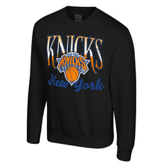 Black New York Knicks Stadium Essentials Unisex Sky High Fleece Sweatshirt | NBA
