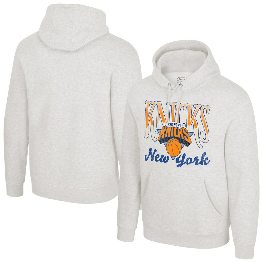 Oatmeal New York Knicks Stadium Essentials Unisex Sky High Hoodie | NBA