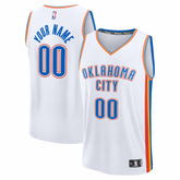 White Oklahoma City Thunder Youth Fastbreak Custom Jersey | NBA