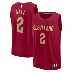 Wine Lonzo Ball Cleveland Cavaliers Fast Break Replica Jersey sale | NBA