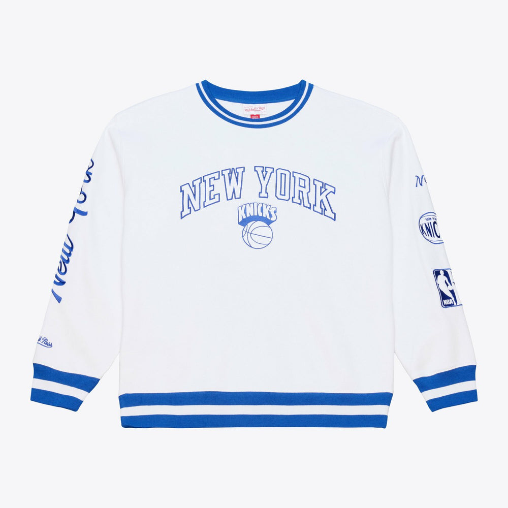 White New York Knicks Arctic Fleece Sweatshirt | NBA