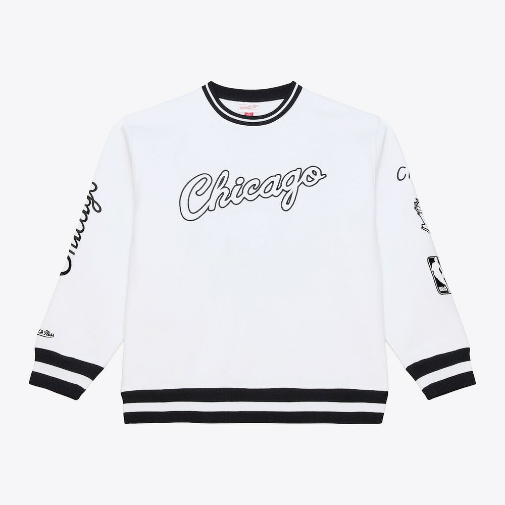 White Chicago Bulls Hardwood Classics Arctic Fleece Sweatshirt | NBA