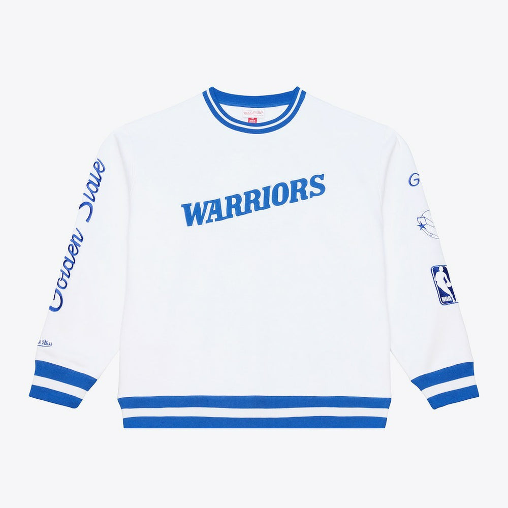 White Golden State Warriors Arctic Fleece Sweatshirt sale | NBA