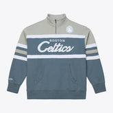 Blue Boston Celtics Thunderstorm Head Coach Quarter-Zip Jacket | NBA