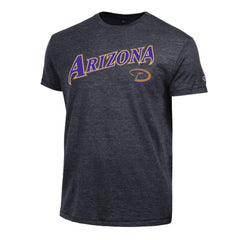 Arizona Diamondbacks Champion Cooperstown Wordmark Lockup Tri-Blend T-Shirt - MLB T-shirts