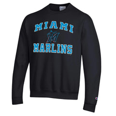 Miami Marlins Champion Heart & Soul Powerblend Sweatshirt - MLB Sweatshirts
