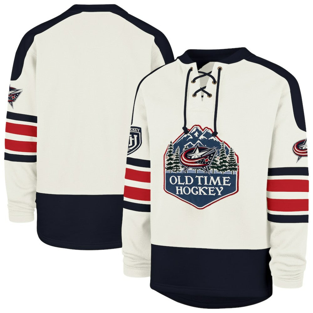 Columbus Blue Jackets '47 Pond Hockey Trio Eternal Lacer Sweatshirt - NHL Sweatshirts