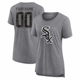 Chicago White Sox Women's Heritage Personalized Any Name & Number Tri-Blend T-Shirt - MLB T-shirts