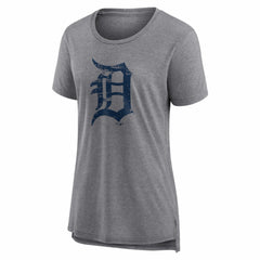 Detroit Tigers Women's Heritage Personalized Any Name & Number Tri-Blend T-Shirt - MLB T-shirts