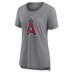 Los Angeles Angels Women's Heritage Personalized Any Name & Number Tri-Blend T-Shirt - MLB T-shirts