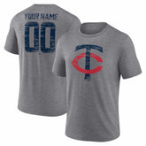 Minnesota Twins Heritage Personalized Any Name & Number Tri-Blend T-Shirt - MLB T-shirts