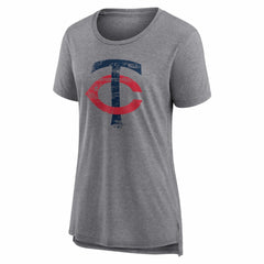 Minnesota Twins Women's Heritage Personalized Any Name & Number Tri-Blend T-Shirt - MLB T-shirts