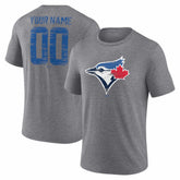 Toronto Blue Jays Heritage Personalized Any Name & Number Tri-Blend T-Shirt - MLB T-shirts