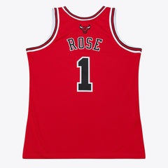 Red Derrick Rose Chicago Bulls 2008-09 Authentic Jersey sale | NBA