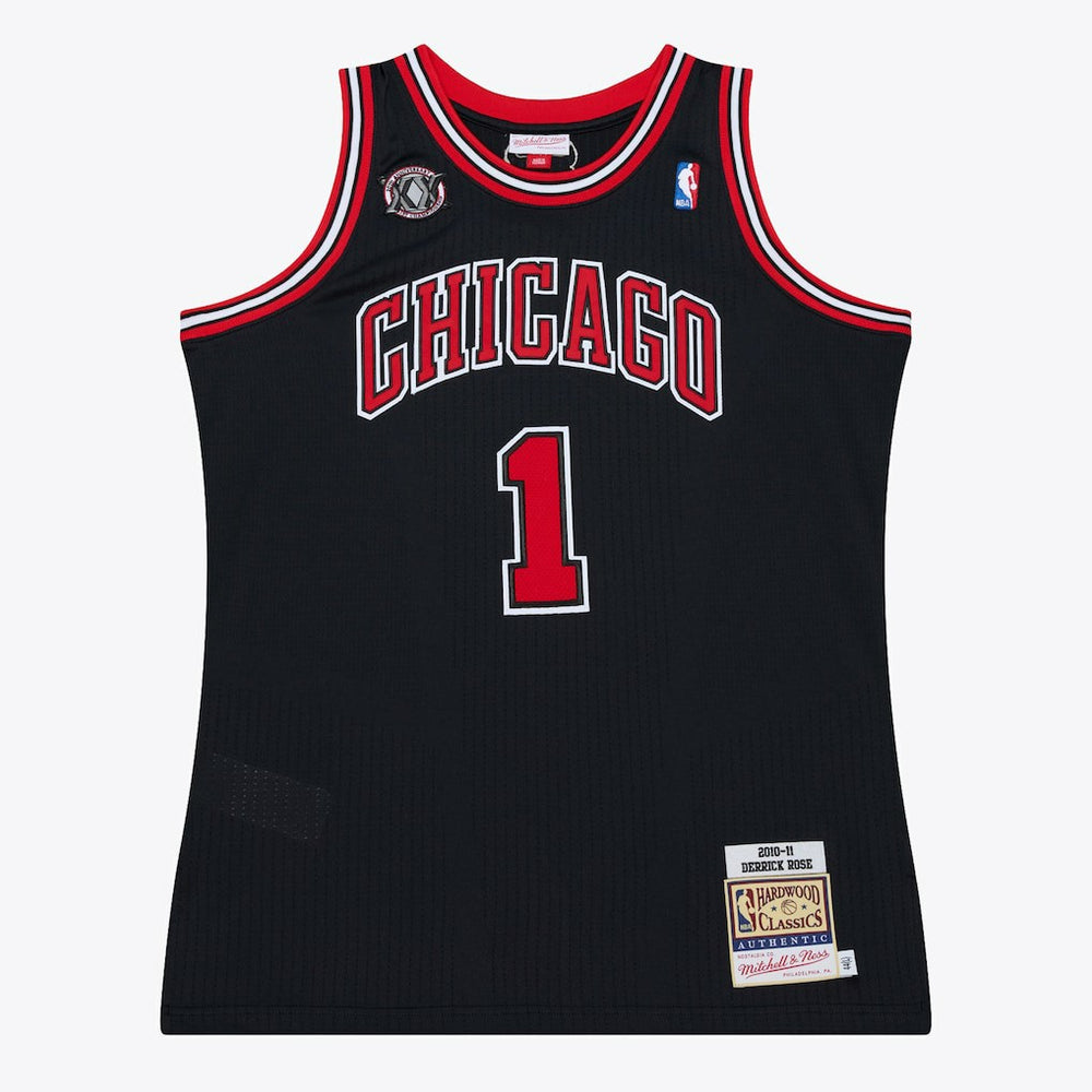 Black Derrick Rose Chicago Bulls 2010-11 Authentic Jersey sale | NBA