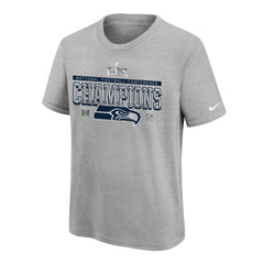 Seattle Seahawks Youth 2025 NFC Champions Locker Room Trophy Collection Authentic T-Shirt | NFL Sale
