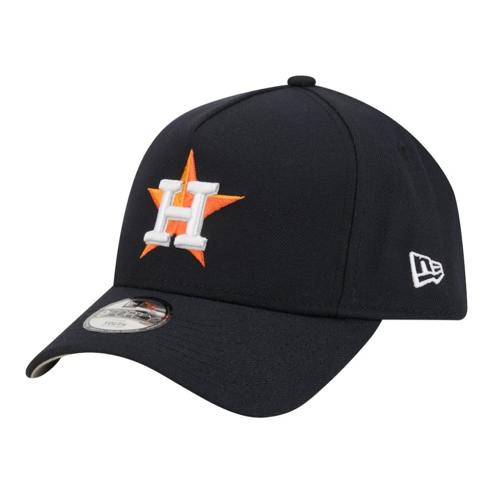 Houston Astros New Era Youth 9FORTY A-Frame Adjustable Hat - MLB Hats