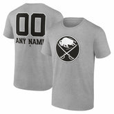 Buffalo Sabres Big & Tall Personalized Name & Number Monochrome T-Shirt - NHL T-shirts