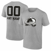 Colorado Avalanche Big & Tall Personalized Name & Number Monochrome T-Shirt - NHL T-shirts