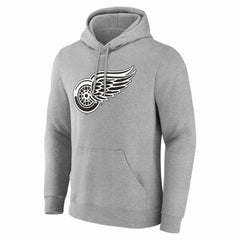 Detroit Red Wings Big & Tall Personalized Name & Number Monochrome Pullover Hoodie - NHL Hoodies