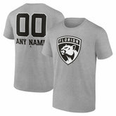 Florida Panthers Big & Tall Personalized Name & Number Monochrome T-Shirt - NHL T-shirts