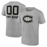 Montreal Canadiens Big & Tall Personalized Name & Number Monochrome T-Shirt - NHL T-shirts