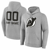 New Jersey Devils Big & Tall Personalized Name & Number Monochrome Pullover Hoodie - NHL Jerseys